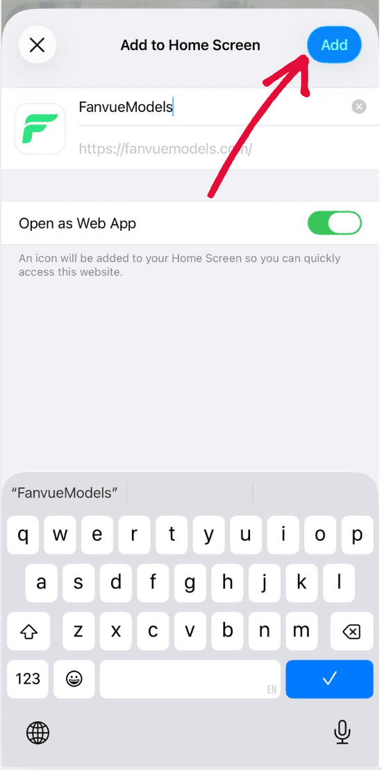 Step 4: Tap Add to confirm