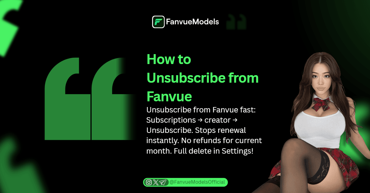 How to Unsubscribe from Fanvue